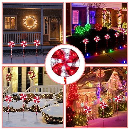 Red Solar Christmas Pathway Lights – 3 Pack