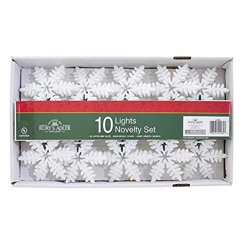 White Snowflake Party Lights - Adler UL 10-Light