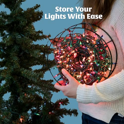 Christmas Light Storage Reels Container - Heavy Duty Metal