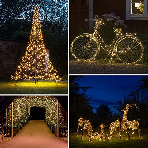 Solar Fairy Lights for Christmas Garden Decoration (Warm White)