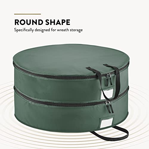 Christmas Wreath Storage: 30" Box with 2 Zippers