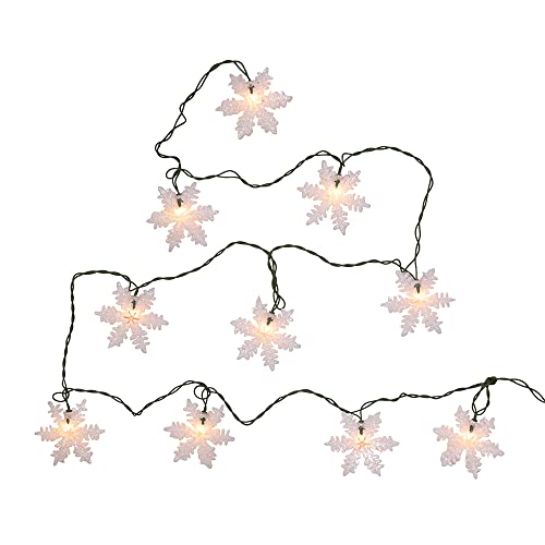 White Snowflake Party Lights - Adler UL 10-Light