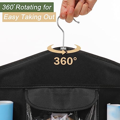 Christmas Wrapping Paper Storage Organizer, Double-Sided Hanging Bag