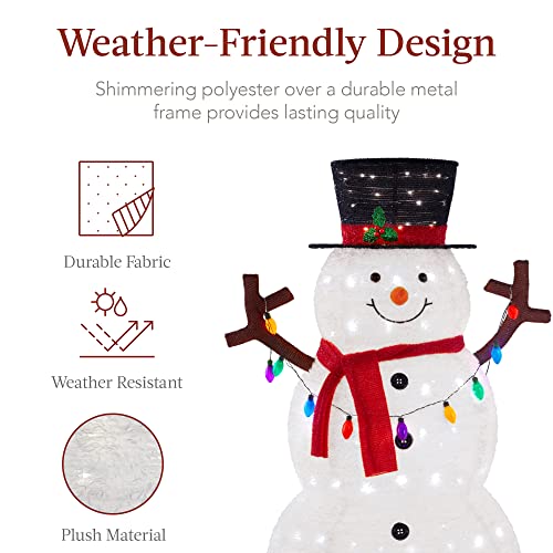 5ft Lighted Pop-Up Snowman - Large Christmas Decoration