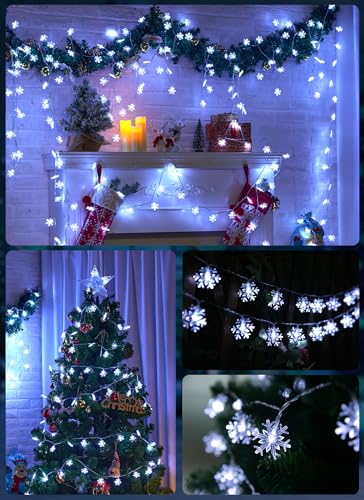 Christmas Snowflake String Lights - 2 Pack