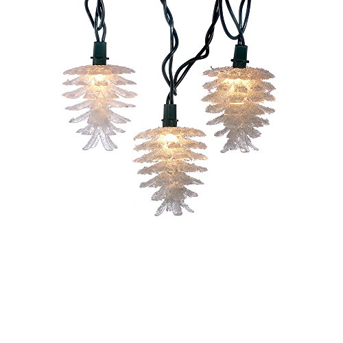 Clear Pinecone Light Set for Christmas - Kurt Adler