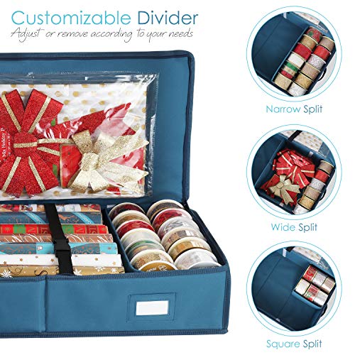 Christmas Wrapping Paper Organizer: Neatly Store 22 Rolls