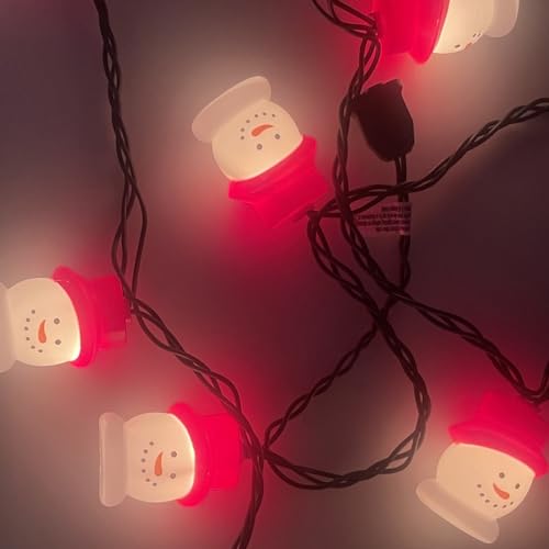 Snowman String Lights: Cute Indoor/Outdoor Christmas Decor