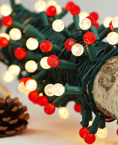 Faceted G15 Globe String Lights for Christmas Decor