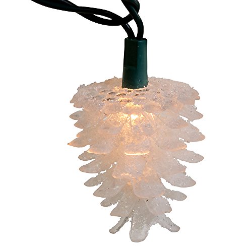 Clear Pinecone Light Set for Christmas - Kurt Adler
