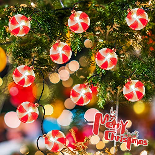 Christmas Candy String Lights, 8.5Ft UL Listed Warm White