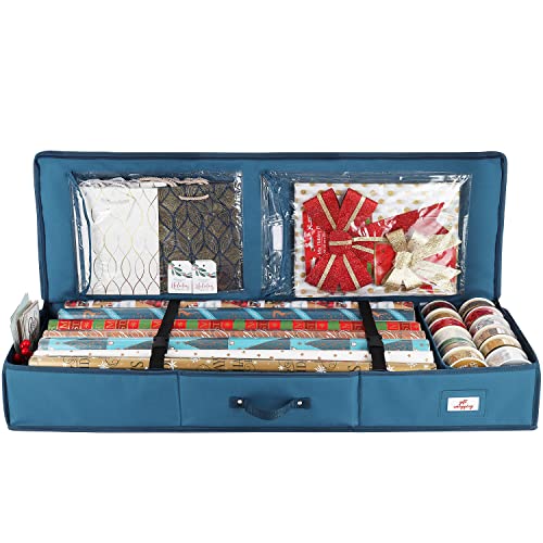 Christmas Wrapping Paper Organizer: Neatly Store 22 Rolls
