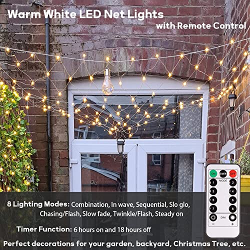 Christmas themed Net Fairy Lights with Remote Control