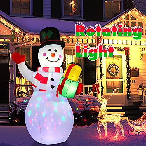 5ft LED Snowman Inflatable: Christmas Outdoor Decorations