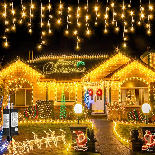 Outdoor Icicle Lights: 400 LED - 33ft