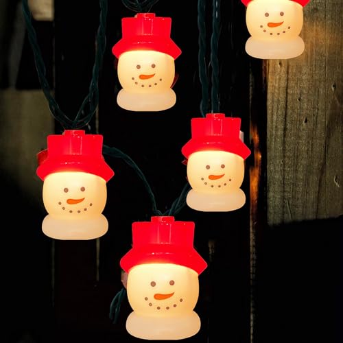 Snowman String Lights: Cute Indoor/Outdoor Christmas Decor