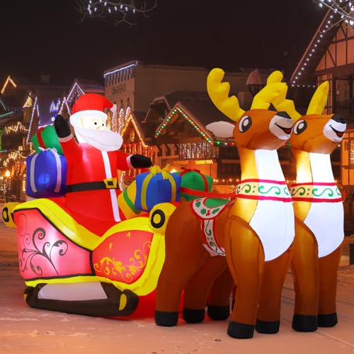 6.8 FT Santa Claus Inflatable for Xmas Garden