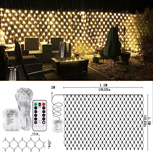 Christmas themed Net Fairy Lights with Remote Control