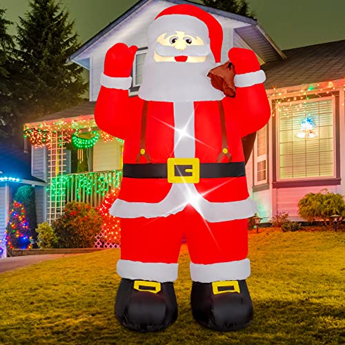 6.6FT Inflatable Santa Claus Decoration with Gift Bag
