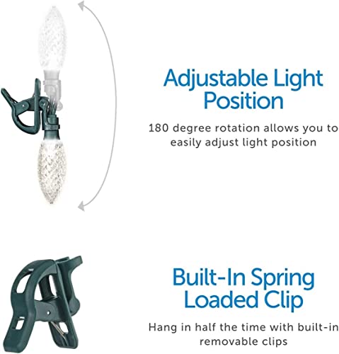 Noma C9 Quick-Clip 100-Light Set, Multi-Color