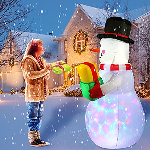 5ft LED Snowman Inflatable: Christmas Outdoor Decorations