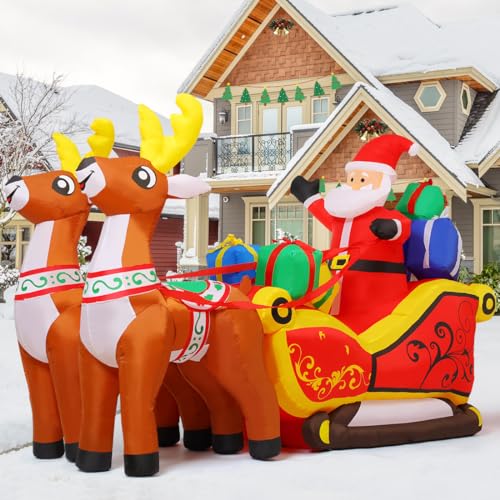 6.8 FT Santa Claus Inflatable for Xmas Garden