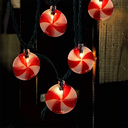 Christmas Candy String Lights, 8.5Ft UL Listed Warm White