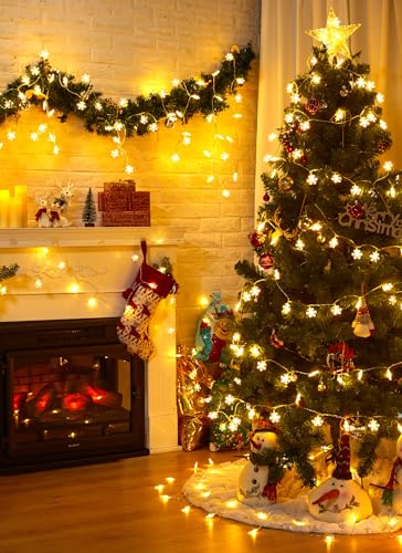 Snowflake Christmas Lights: Outdoor Twinkle Fairy Lights