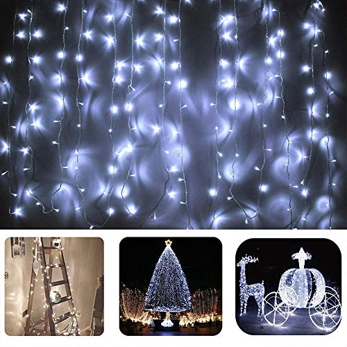 100 LED White Christmas Lights, 39ft String Lights