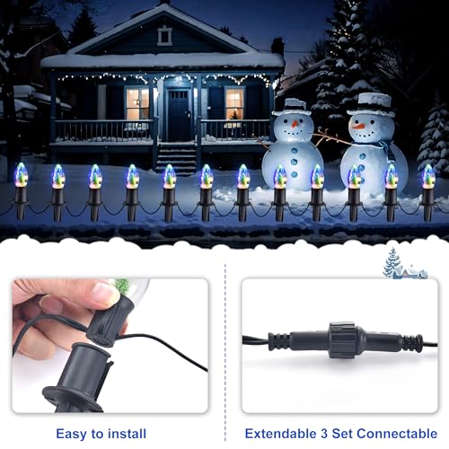 Christmas Tree Pathway Lights with 20 Bulb Decor