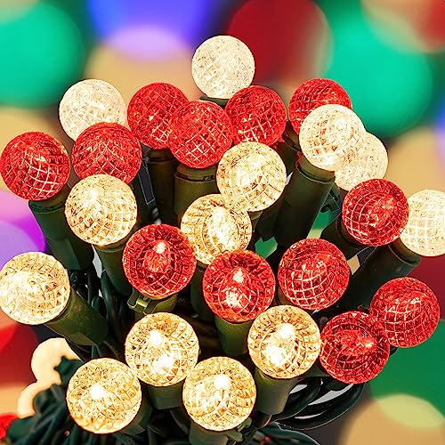 Faceted G15 Globe String Lights for Christmas Decor