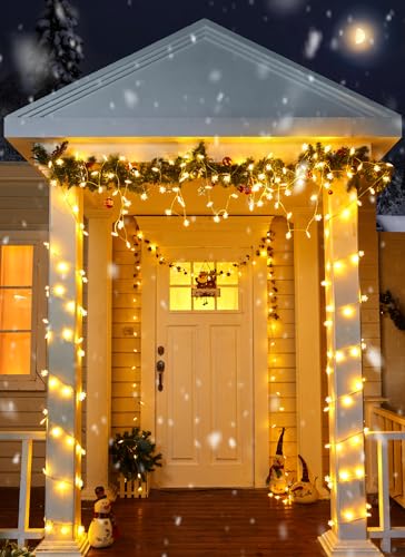Snowflake Christmas Lights: Outdoor Twinkle Fairy Lights