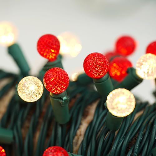 Faceted G15 Globe String Lights for Christmas Decor