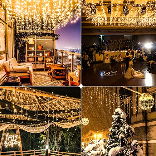 Outdoor Icicle Lights: 400 LED - 33ft