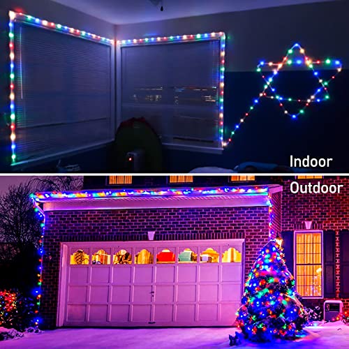 Christmas Rope Lights Outdoor Waterproof, 200LED 66ft