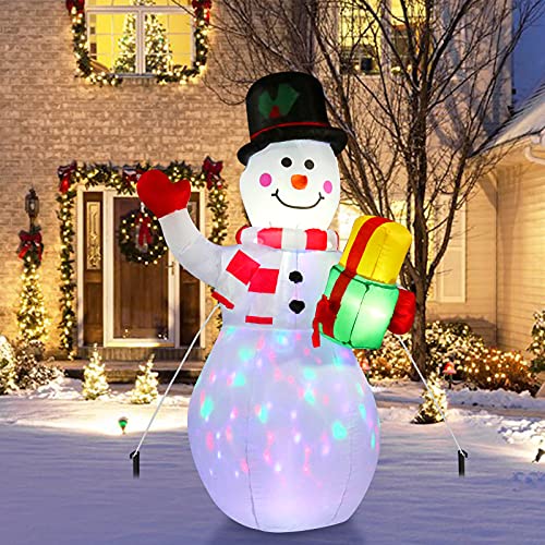 5ft LED Snowman Inflatable: Christmas Outdoor Decorations