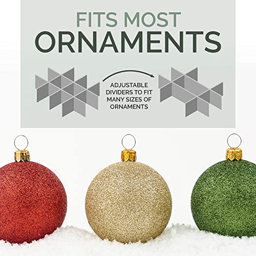 Christmas Ornament Storage Box: Holds 72-3" Ornaments