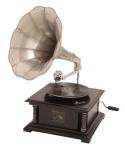 Stylish Mango Wood Gramophone with Record Player