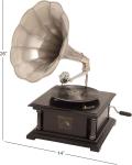 Deco 79 Functional Mango Wood Gramophone Player