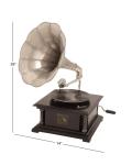 Stylish Mango Wood Gramophone with Record Player