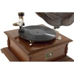 Brown Wood Gramophone with Record Player