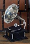 Deco 79 Functional Mango Wood Gramophone Player