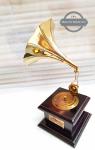Antique Brass Gramophone for Vintage Home Decor