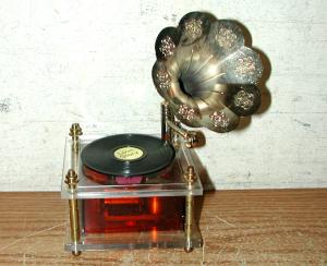 Vintage Gramophone Replica Music Box Player