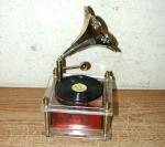 Vintage Gramophone Replica Music Box Player