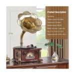 Bluetooth-Enabled Vintage Style Gramophone Player