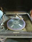 Vintage SILVERTONE Gramophone Player with Wood Case