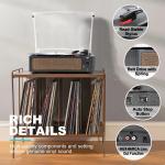 Retro Bluetooth Turntable with Built-In Speaker