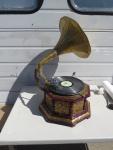 Antique Indian Gramophone Phonograph with Horn