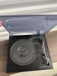 Sharper Image Vintage Turntable Record Player with Dust Cover